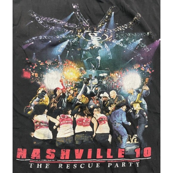 GARTH BROOKS Shirt 2010 Rescue Party Nashville 10‎ Flood Benefit Concert Large - Picture 5 of 7